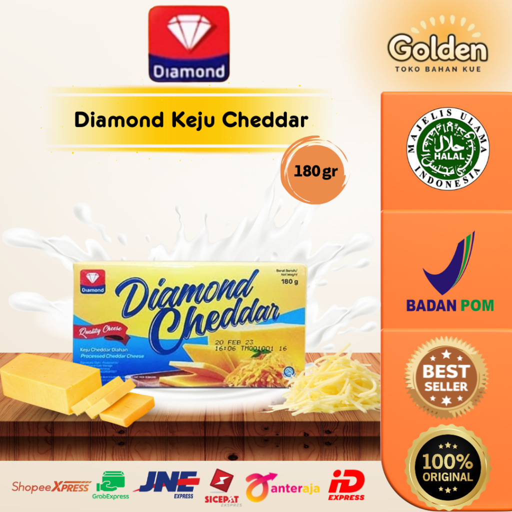 

Diamond Keju Cheddar 180 gr