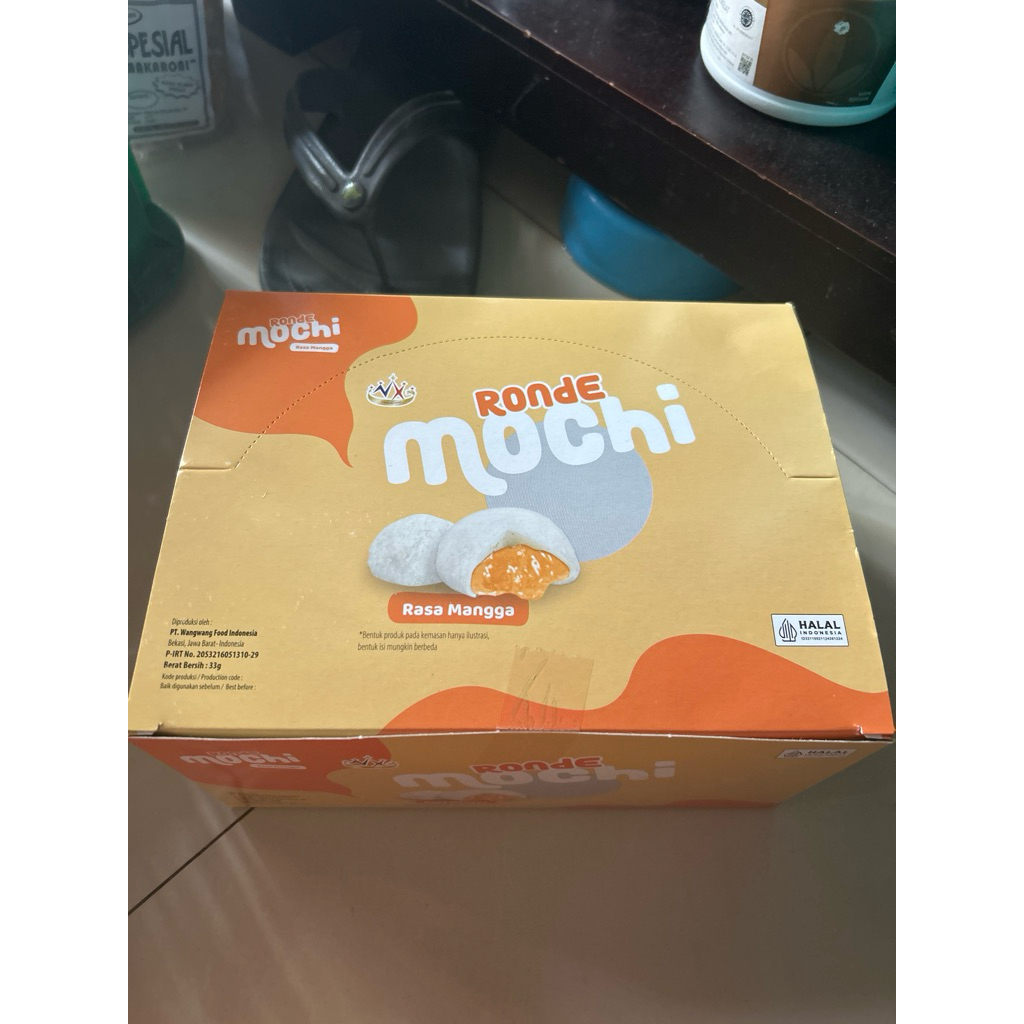

Ronde Mochi 33gram mangga isi 24