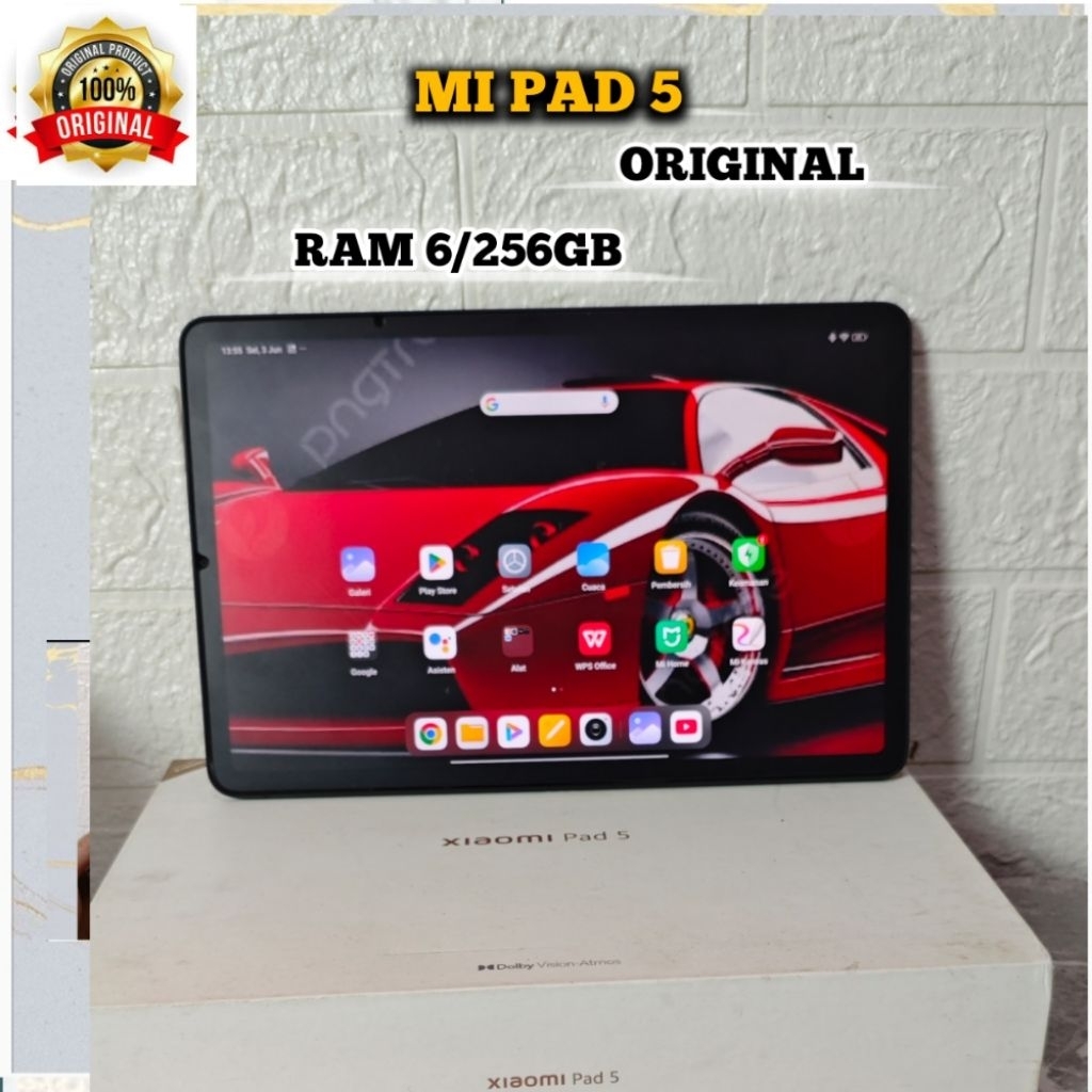 MI PAD 5 RAM 6/256GB FULLSET ORIGINAL ANDROID SECOND