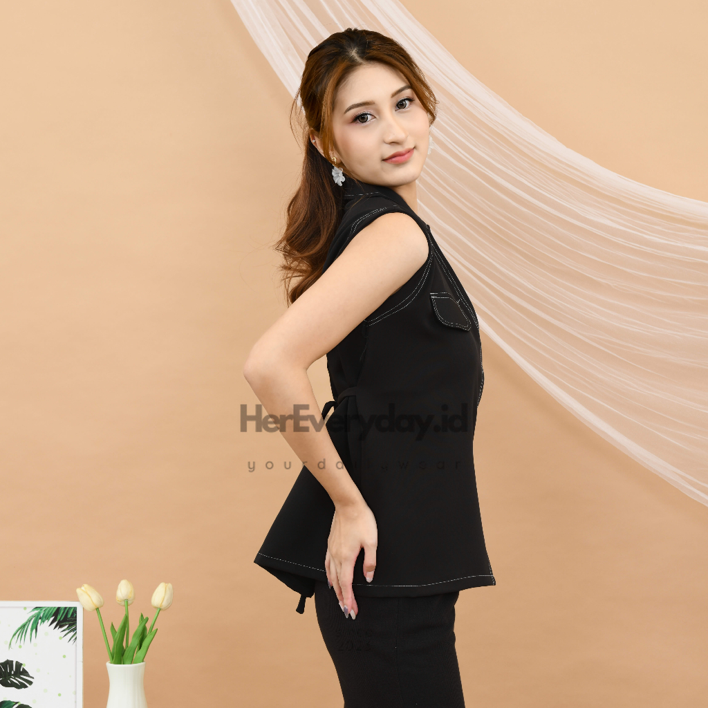 Atasan Rompi Vest Wanita Jumbo Tanpa Lengan