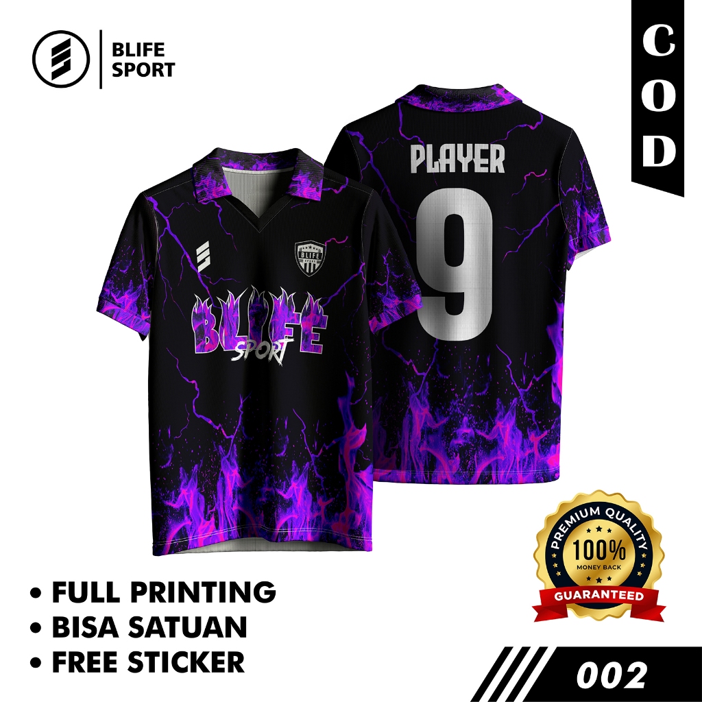 [ COD BISA SATUAN ] JERSEY FUTSAL/BOLA CUSTOM FULL PRINTING