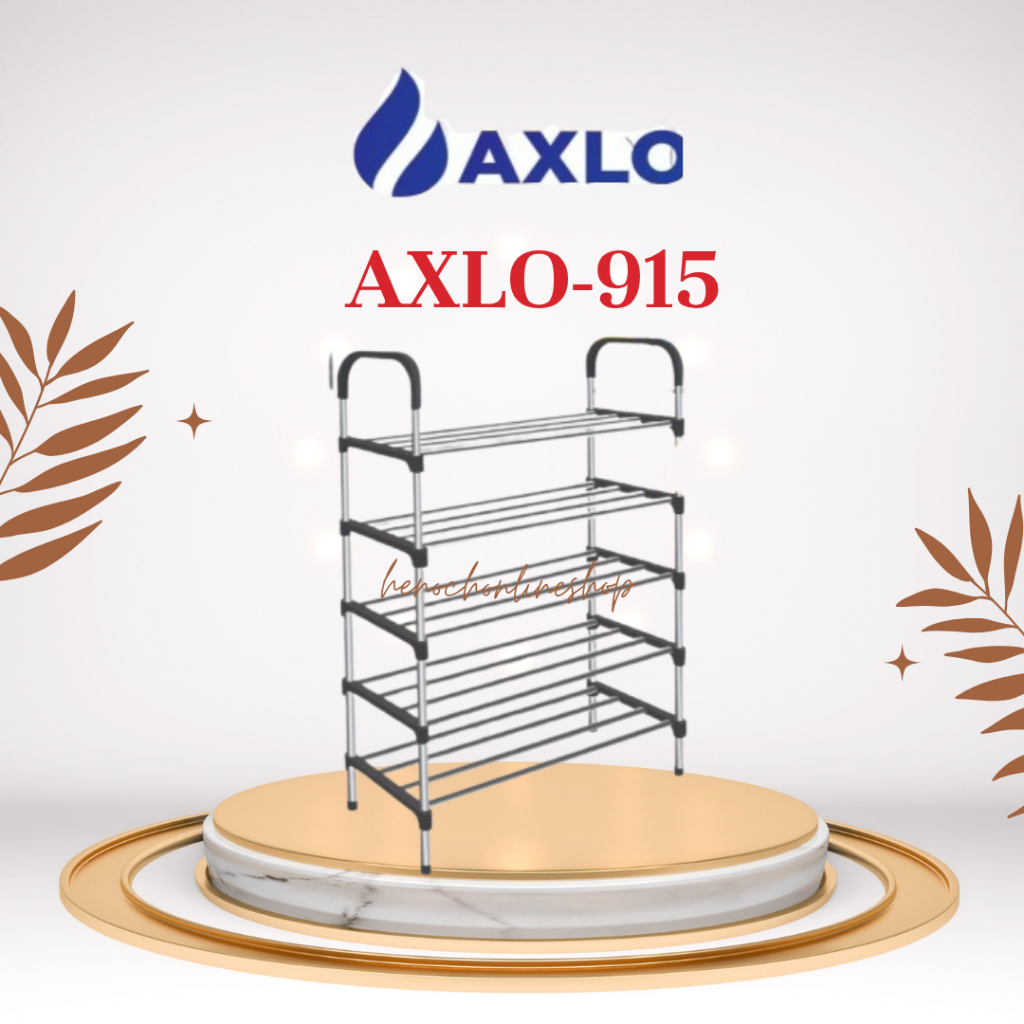 RAK SEPATU Rak Susun 4 Tingkat / Rak Sendal 5 Susun Axlo 915 Rak Sepatu Plastik Stainles