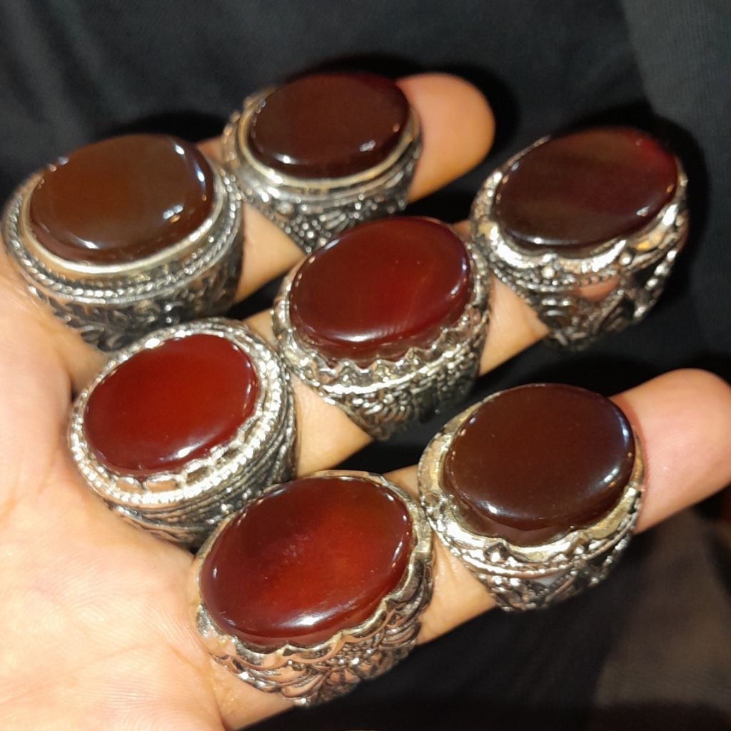 NATURAL YEMEN AHKMAR RING ALPAKA SUPER