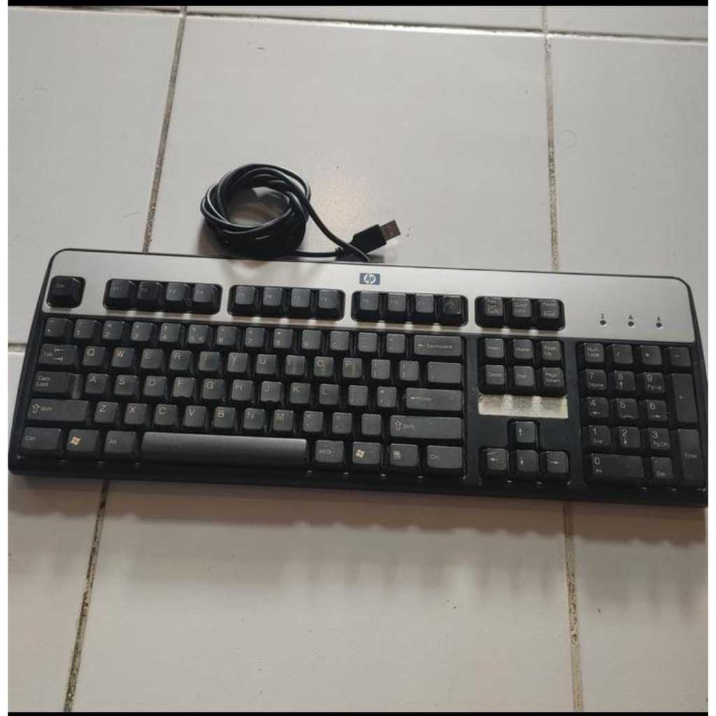 Keyboard USB HP original untuk komputer