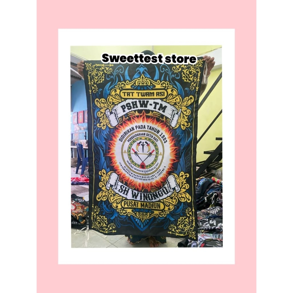 PSHW FLAG 200x300cm + FREE STICKER, BENDERA PRINTING WINONGO MADIUN, GIANTFLAG WINONGO, BENDERA PSHW