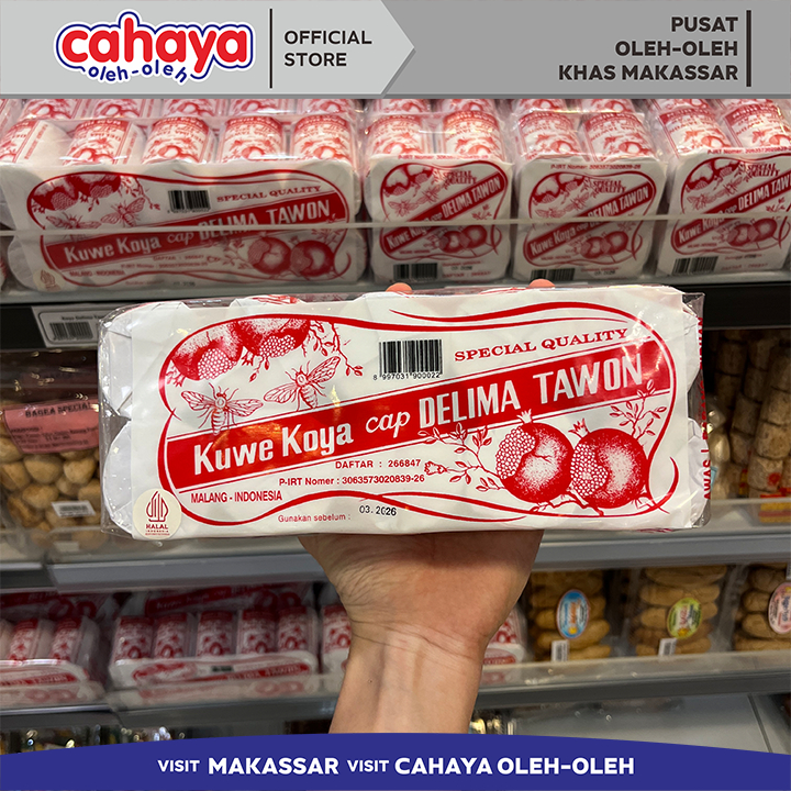 

Kue Koya cap Delima Tawon (Tao Sa Ko) oleh oleh khas makassar