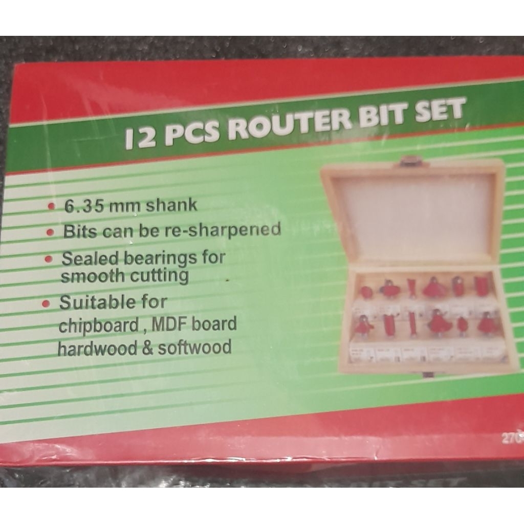 router bit set 12pcs