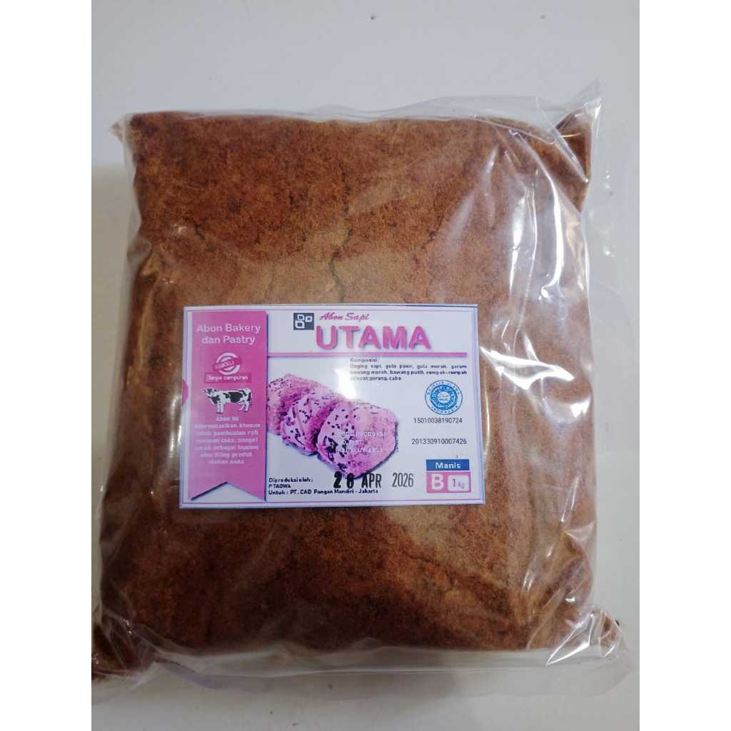 

Abon Sapi UTAMA 1kg kemasan asli MANIS