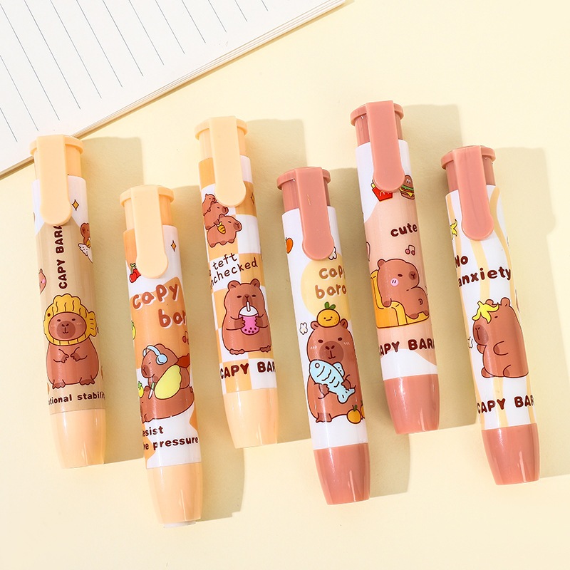 

PENGHAPUS PENSIL MEKANIK MOTIF ANAK KARTUN CAPYBARA LUCU & UNIK MURAH MODEL LIPSTIK