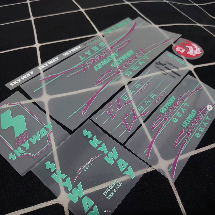 Decal Stiker OS BMX Skyway Street Beat 80s