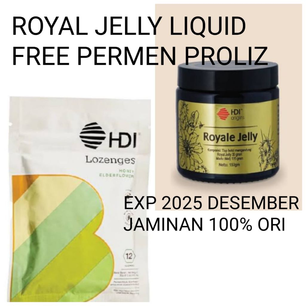 

royale jelly liquid 150gr des.2025 free permen proliz