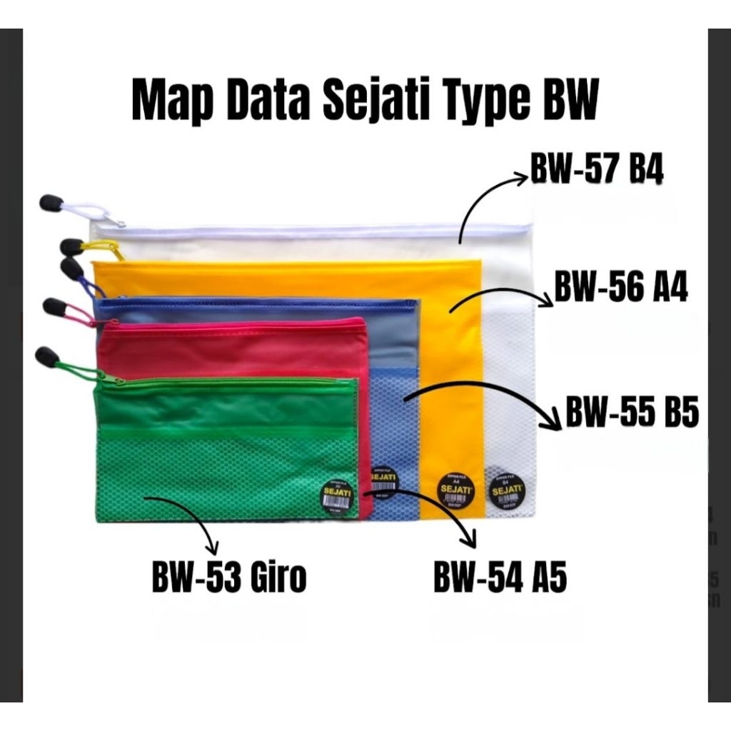 

(ORI) SEJATI ZIPPER FILE / MAP DATA /TEMPAT GIRO / POUCH ZIPPER SEKAT SERBAGUNA
