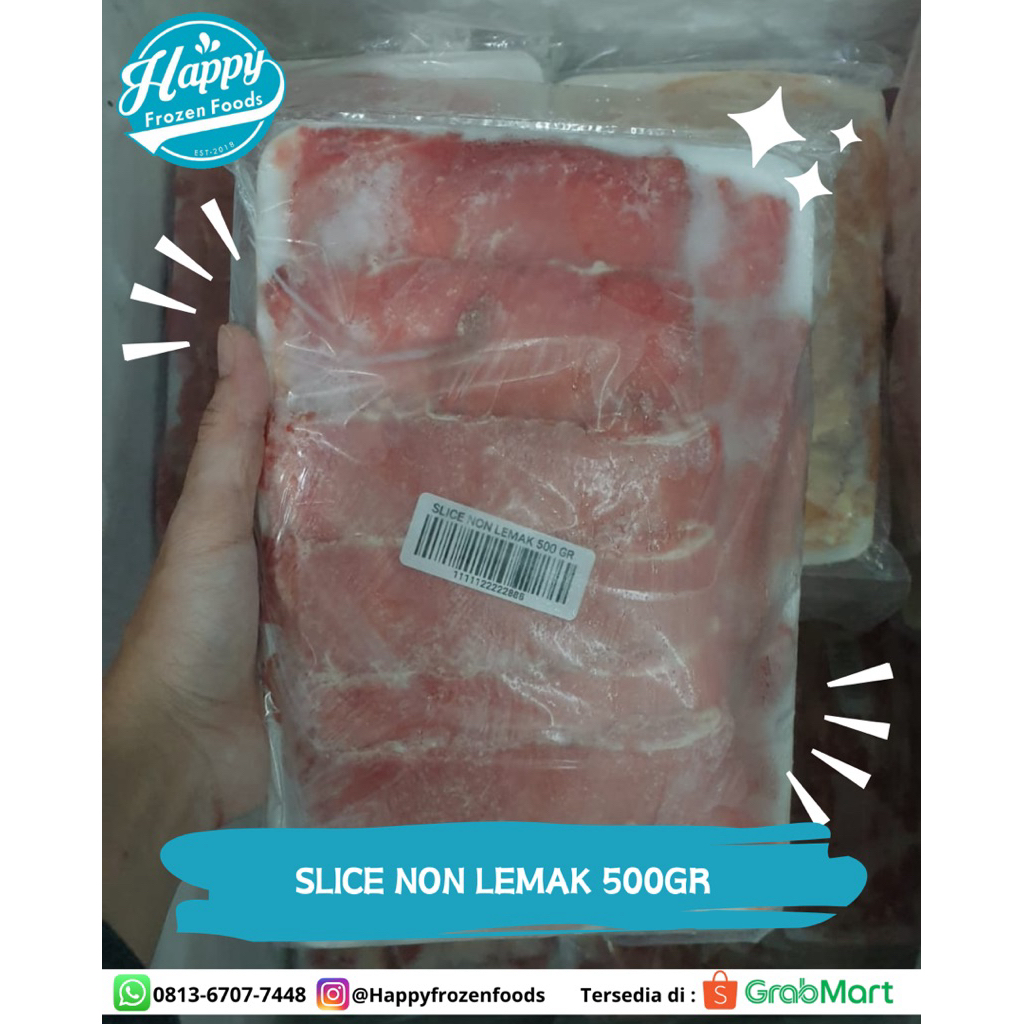 

SLICE NON LEMAK 500gr | BEEF SLICE TANPA LEMAK 500gr | HAPPY FROZEN FOODS PALEMBANG