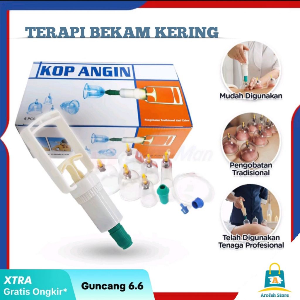 Kop angin bekam / alat terapi bekam kering untuk masuk angin