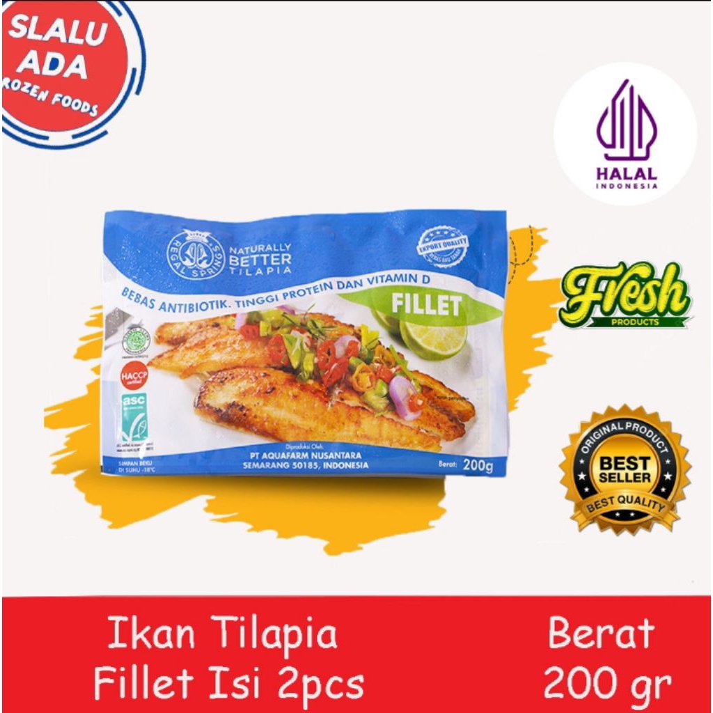 

Ikan Tilapia Fillet 200gr
