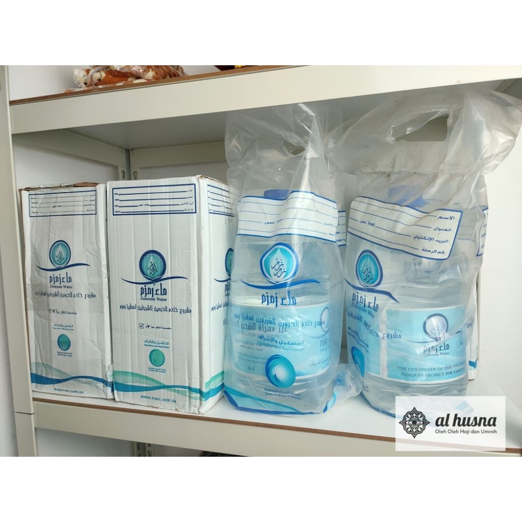 

air zam zam galon 5 liter oleh oleh umroh