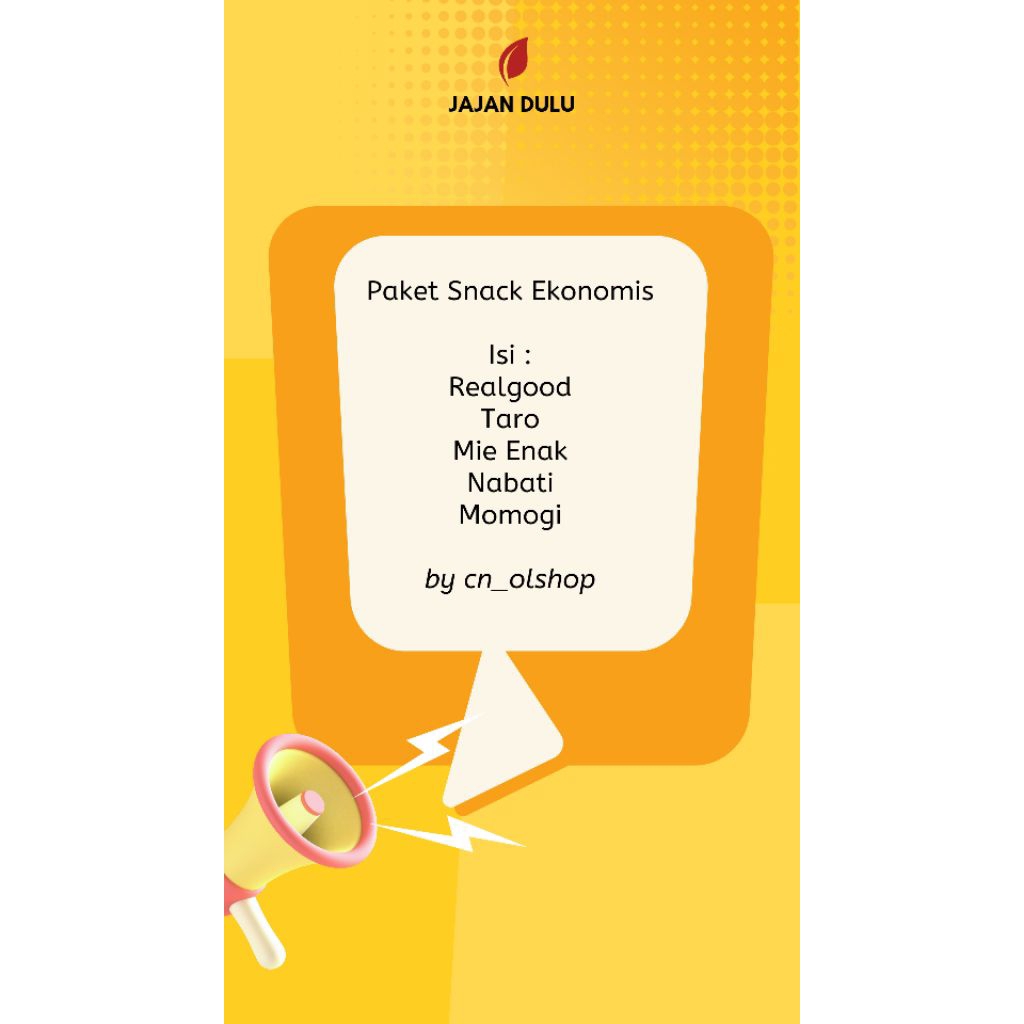 

Paket Snack Ekonomis