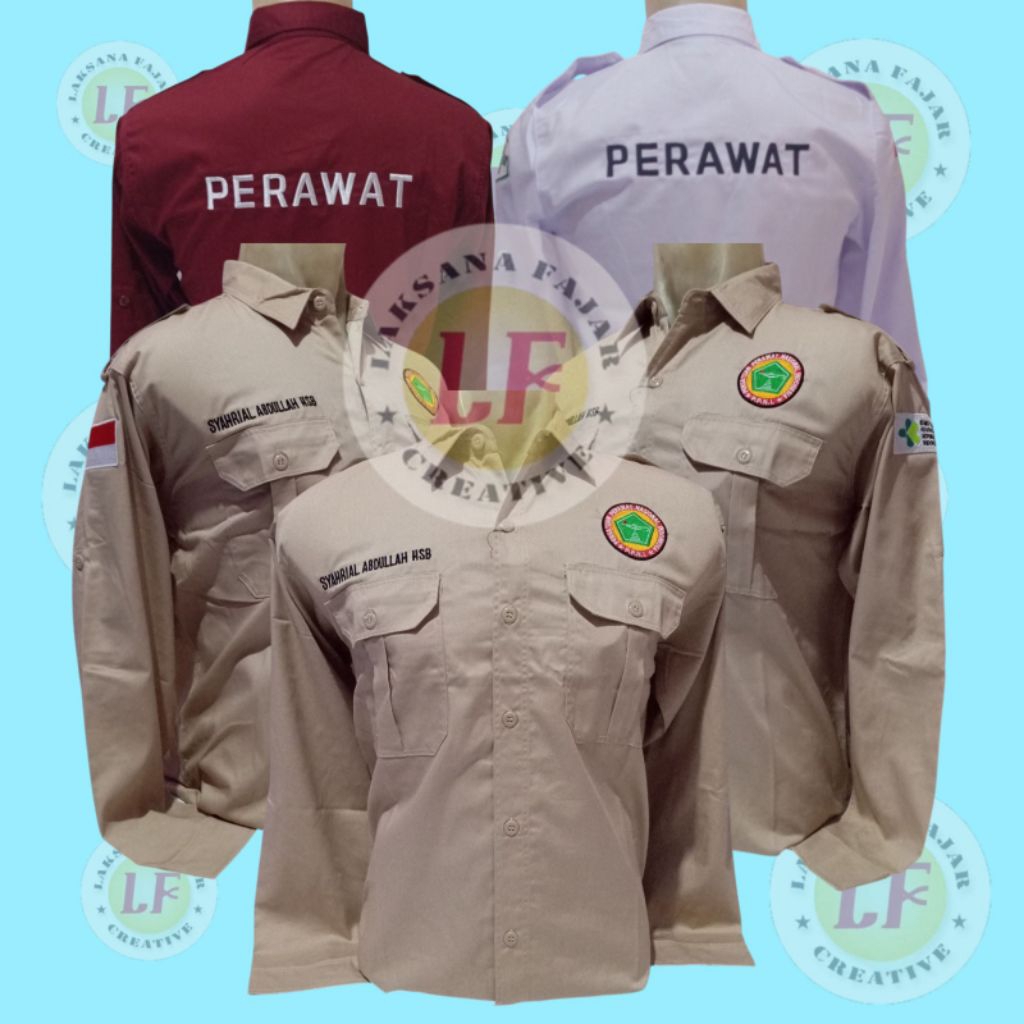 baju seragam PPNI unisex pria wanita