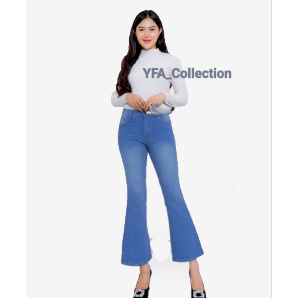 Celana Jeans Wanita Cutbray 7/9 Strecht Premium