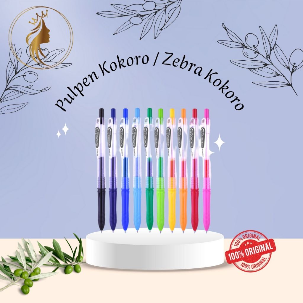 

Pulpen Kokoro 0.5mm - Zebra Kokoro 0.5 Warna Warni
