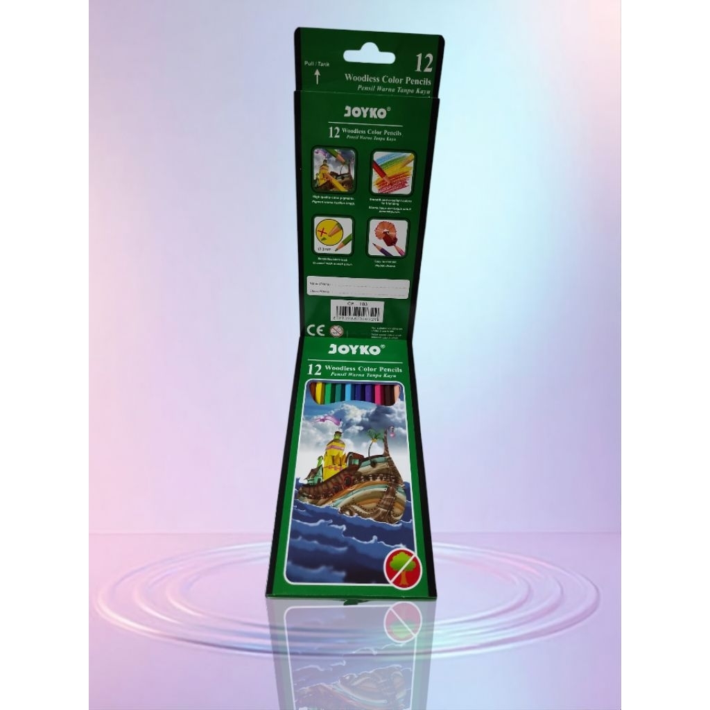 

pensil warna panjang 12 warna Joyko CP 103