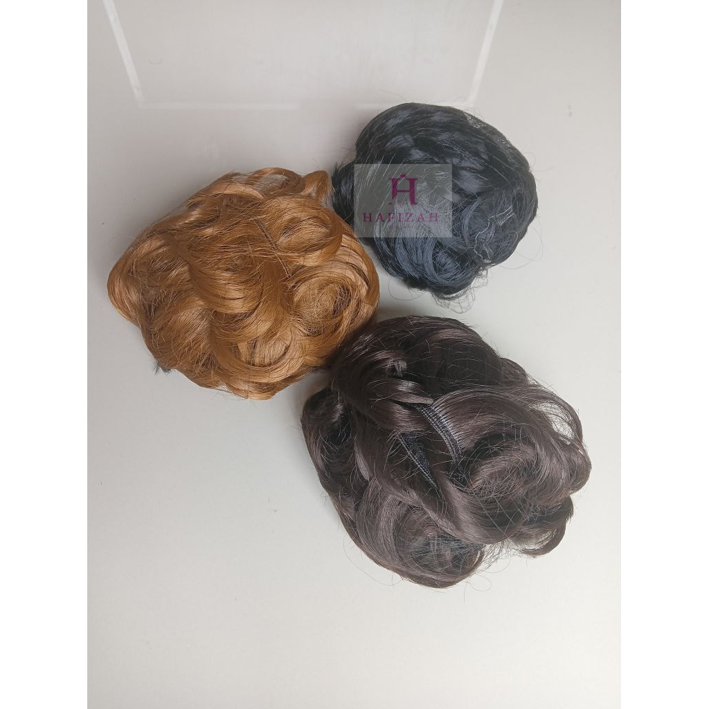 HAFIZAH Jepit Rambut Cepol Hijab Jepitan Acak Modern Terbaru & Kekinian Bahan Sintetis Berkualitas S