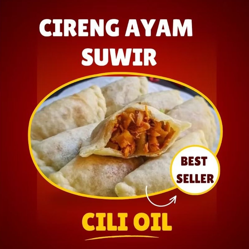 

cireng ayam suwir chili oil isi 5 pcs vakum best seller