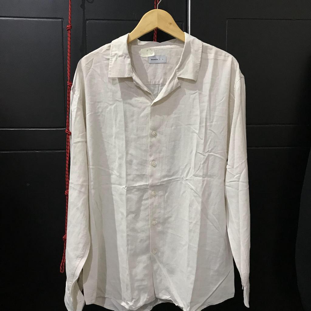 kemeja open collar anoblir L coksu