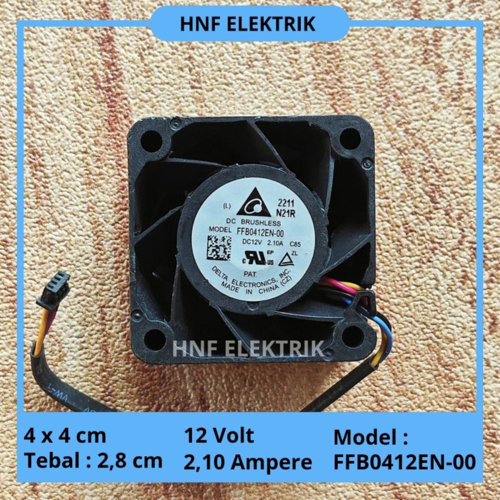 Fan dc 12v 2.10a high speed 4cm Kipas DC 4 x 4 cm 12V 2,10A