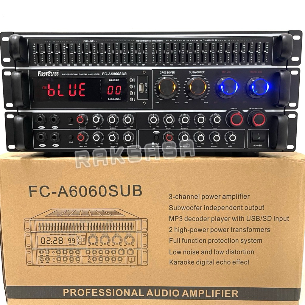 power amplifier firstclass fc a6060sub a2000sub original 256 dsp FCA 6060 2000 SUB a6060 a2000