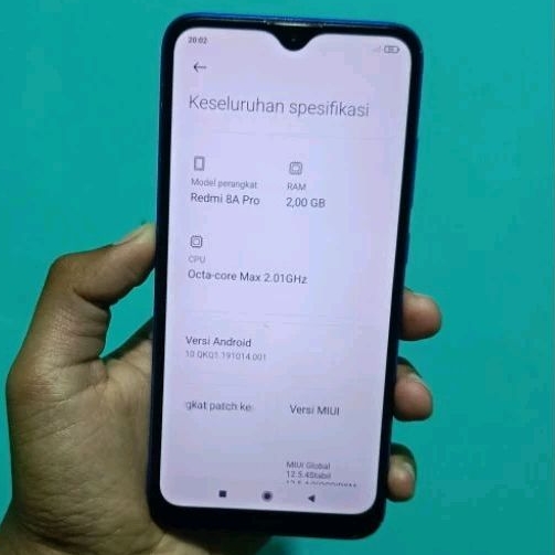 Mesin redmi 8a pro