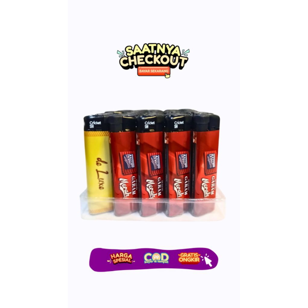 CRICKET ASLI KOREK API GAS RODA DAN MAGNET KOREK MURAH KRIKET ORIGINAL