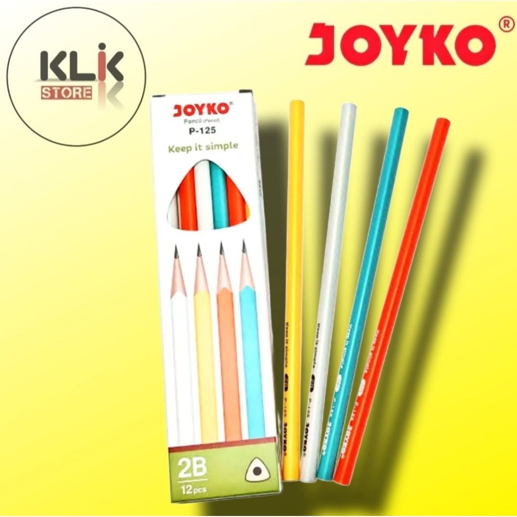 

(Pack / 12pcs) Pensil 2B Joyko P-125 / Pencil Ujian Kayu