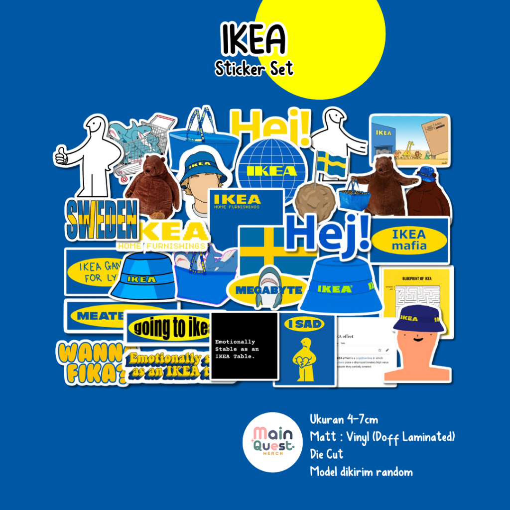 

Sticker Ikea | Sticker Aesthetic / Sticker Tumblr / Sticker Laptop / Sticker Anti Air / Sticker Vinyl / Sticker Die Cut / Sticker Kpop / Sticker Cute