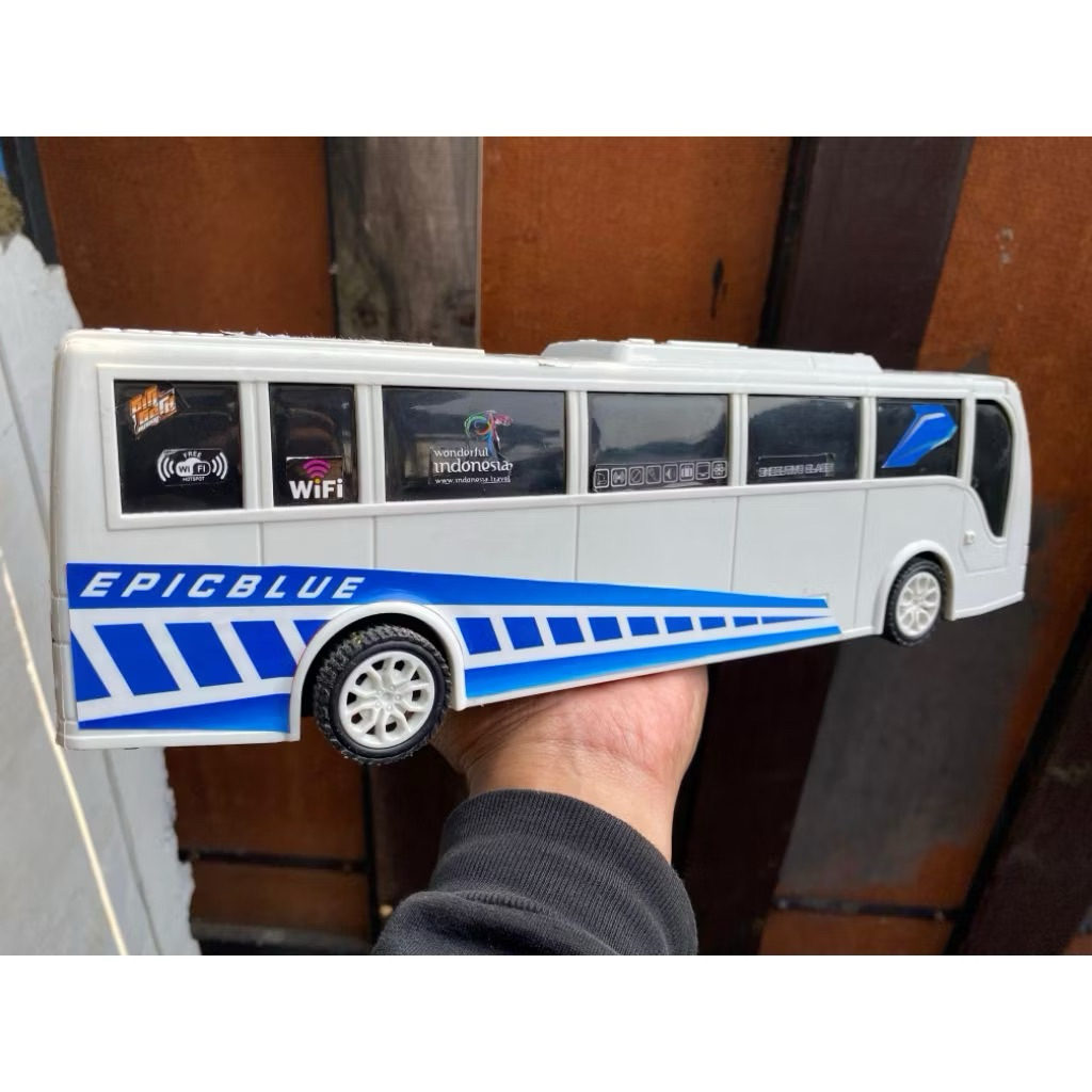 

stiker livery bus basuri epic blue belum cutting