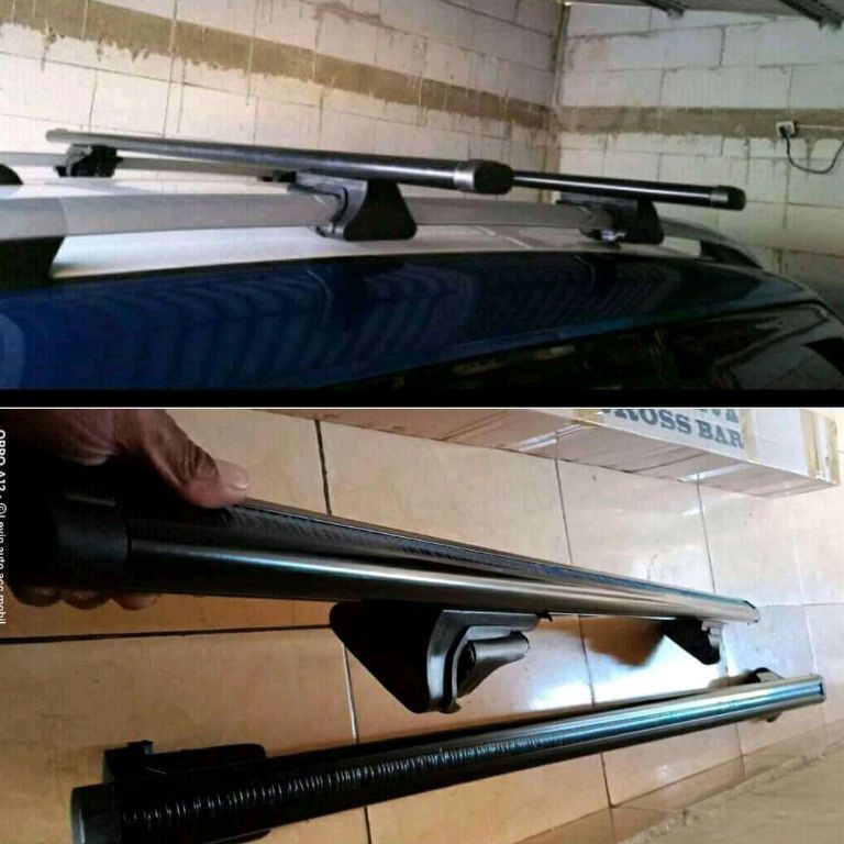 KODE J25K Crossbar Cross bar Kaki Jepit Roof Rail Mobil Universal  1 pasang