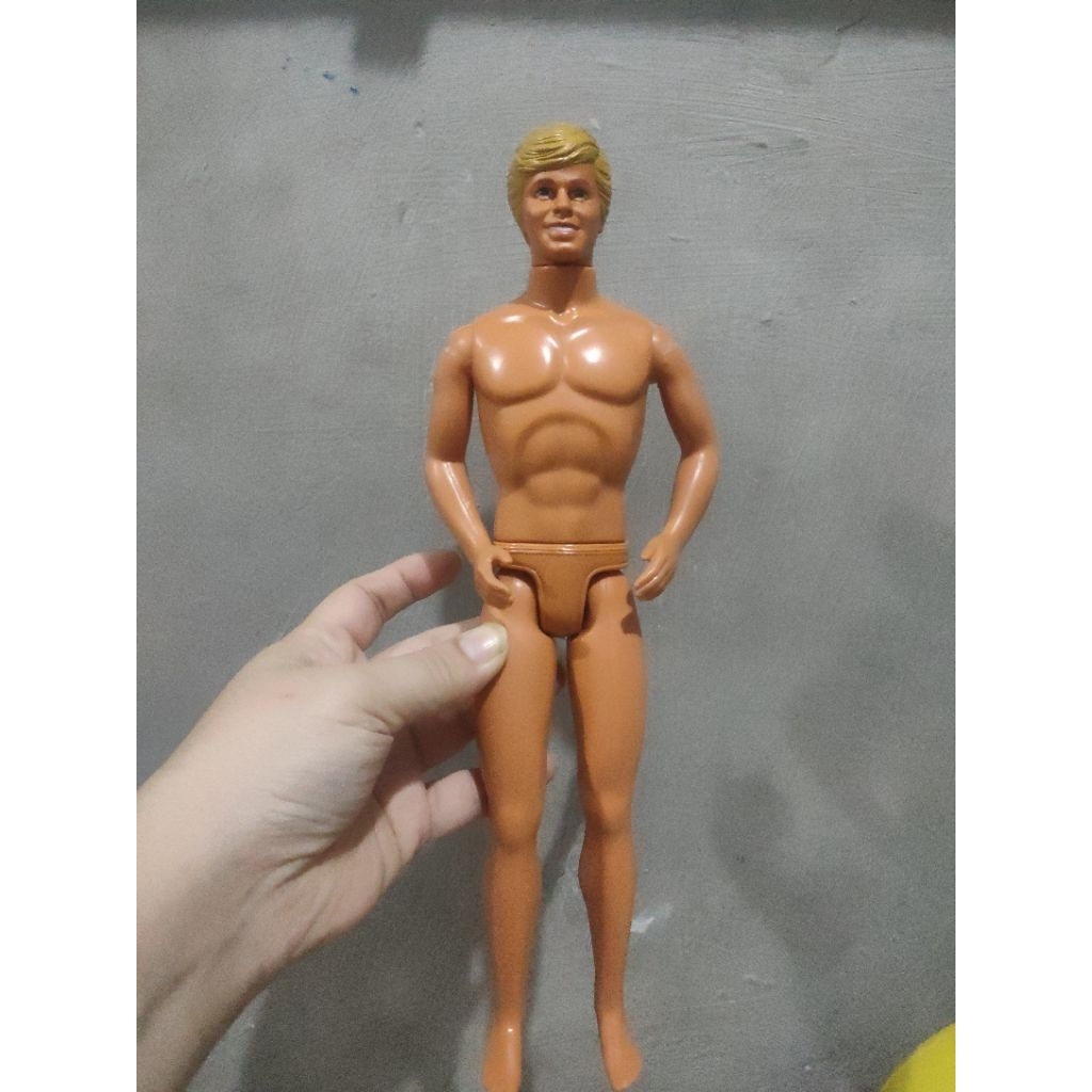 preloved boneka barbie ken kaki karet jadul vintage bekas minus