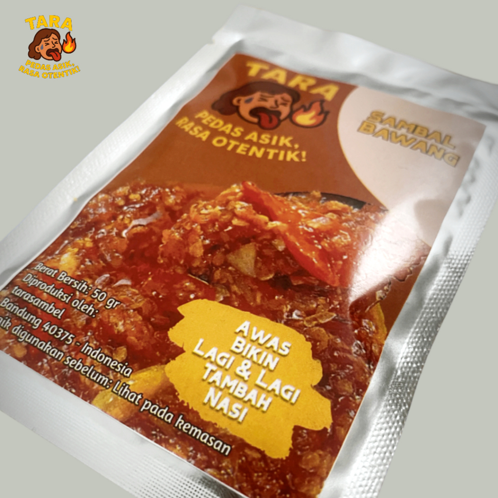 

Sambal Bawang 50gr - Tara Sambel Bawang Pedas 50gr