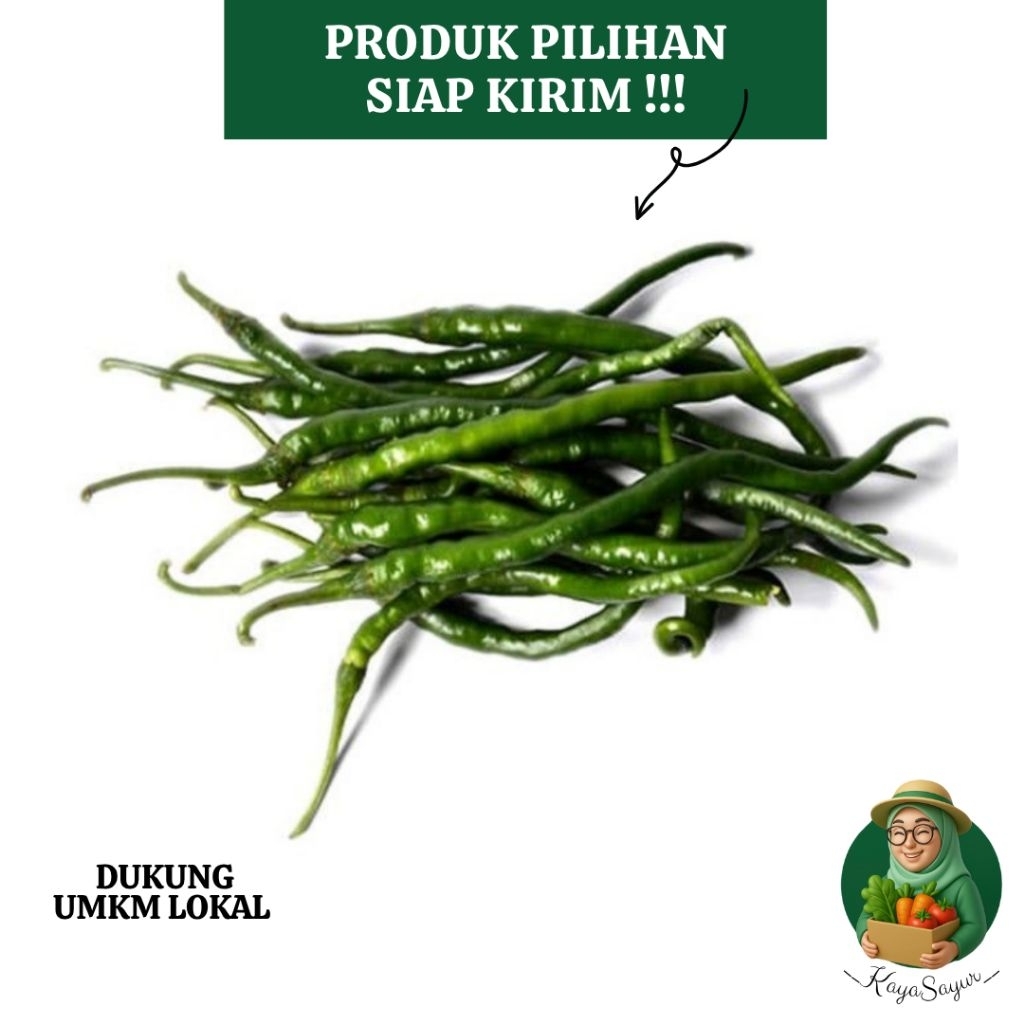 

Cabe Hijau Keriting 1 ons