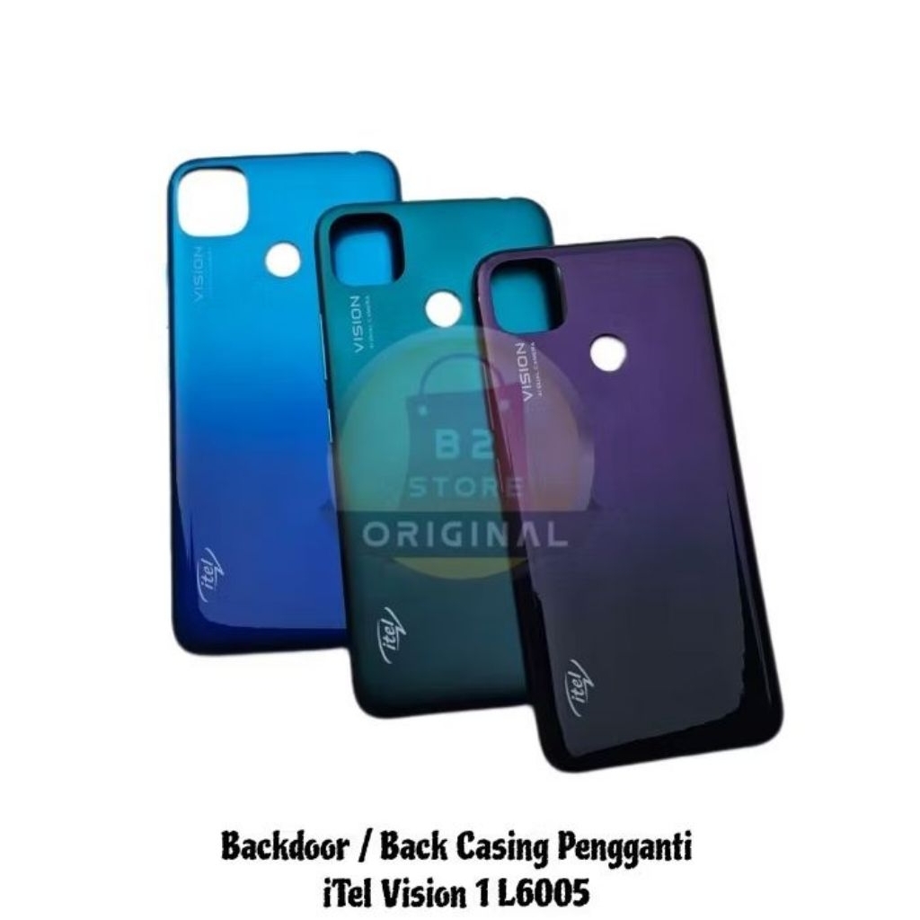 BackDoor Back Casing Cover Housing Tutup Belakang Kesing HP iTel Vision 1 L6005 + Tombol