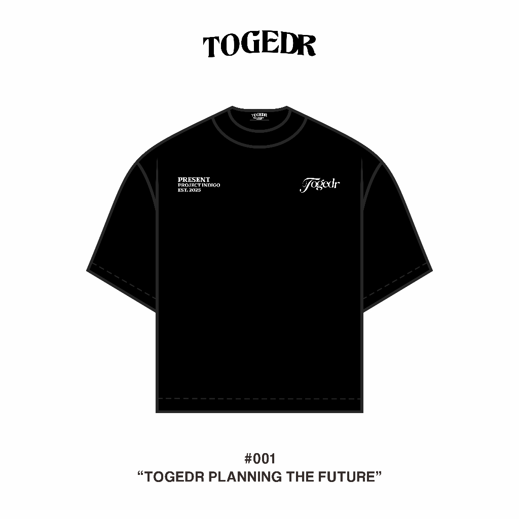 TOGEDR 16S BOXY FIT HEAVYWEIGHT TEE BAJU KAOS UNISEX COTTON COMBED