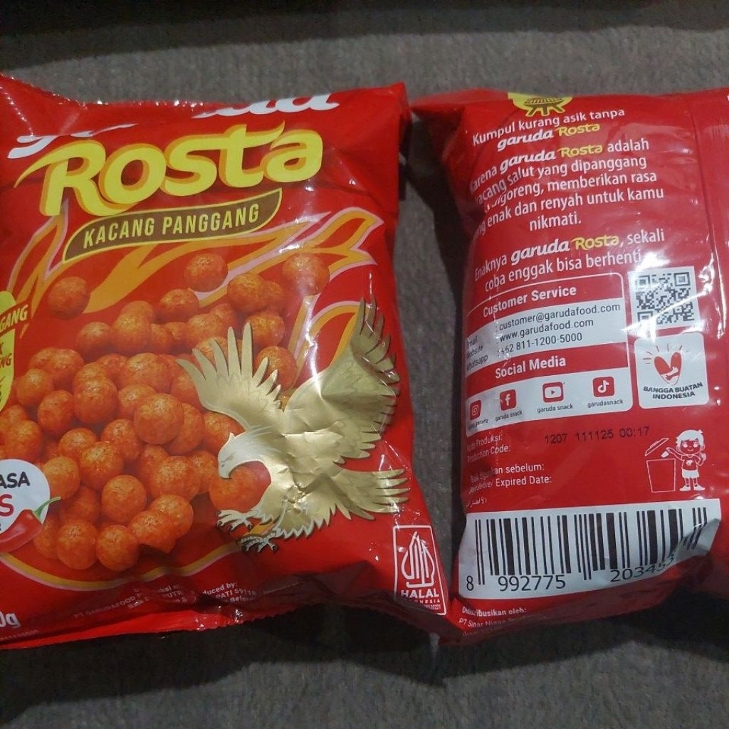 

Kacang Panggang Rosta Garuda 90 Gram