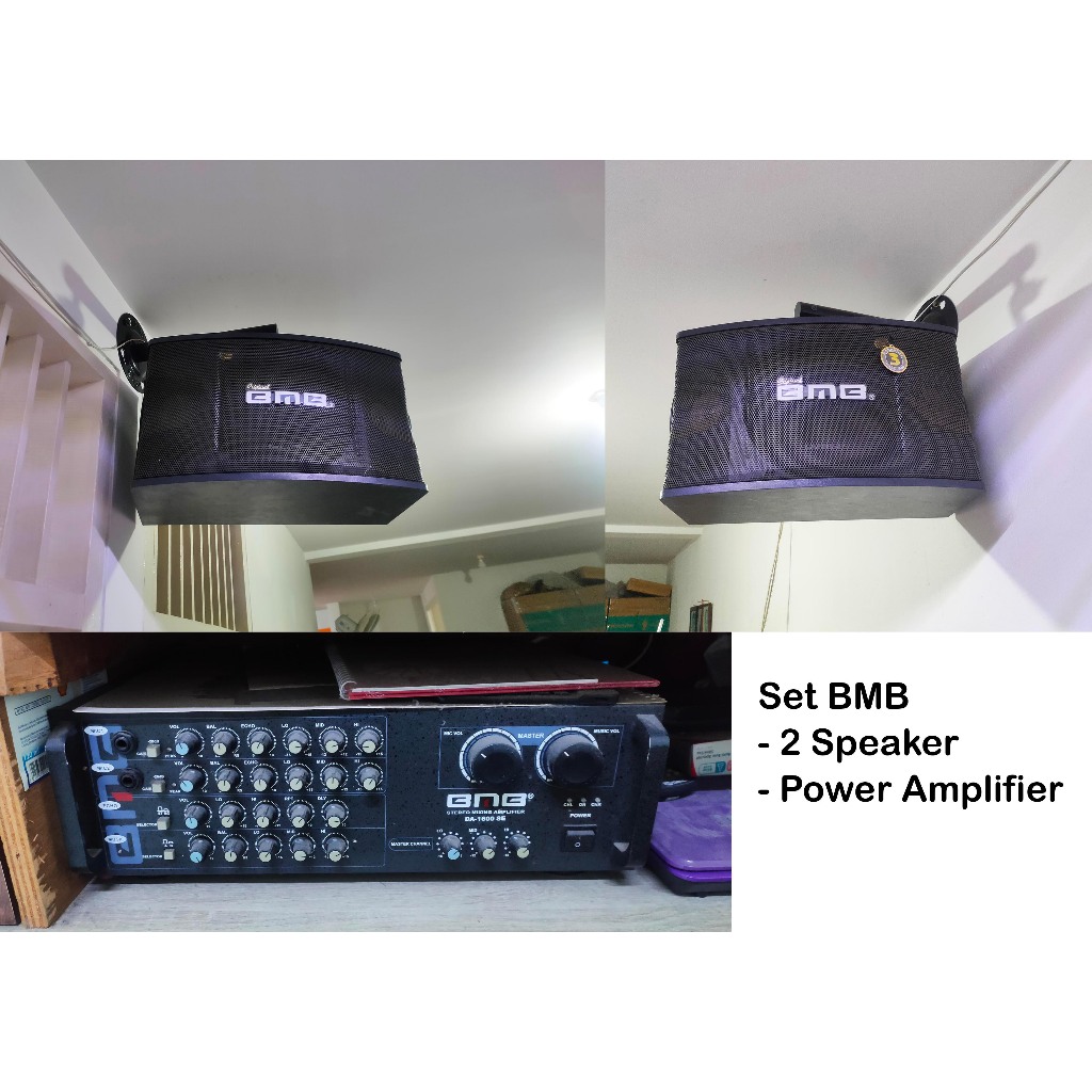 Set BMB Power Amplifier Karaoke Karoke BMB DA 1600 SE dan Speaker CS-450V CS 450 V 450V Original