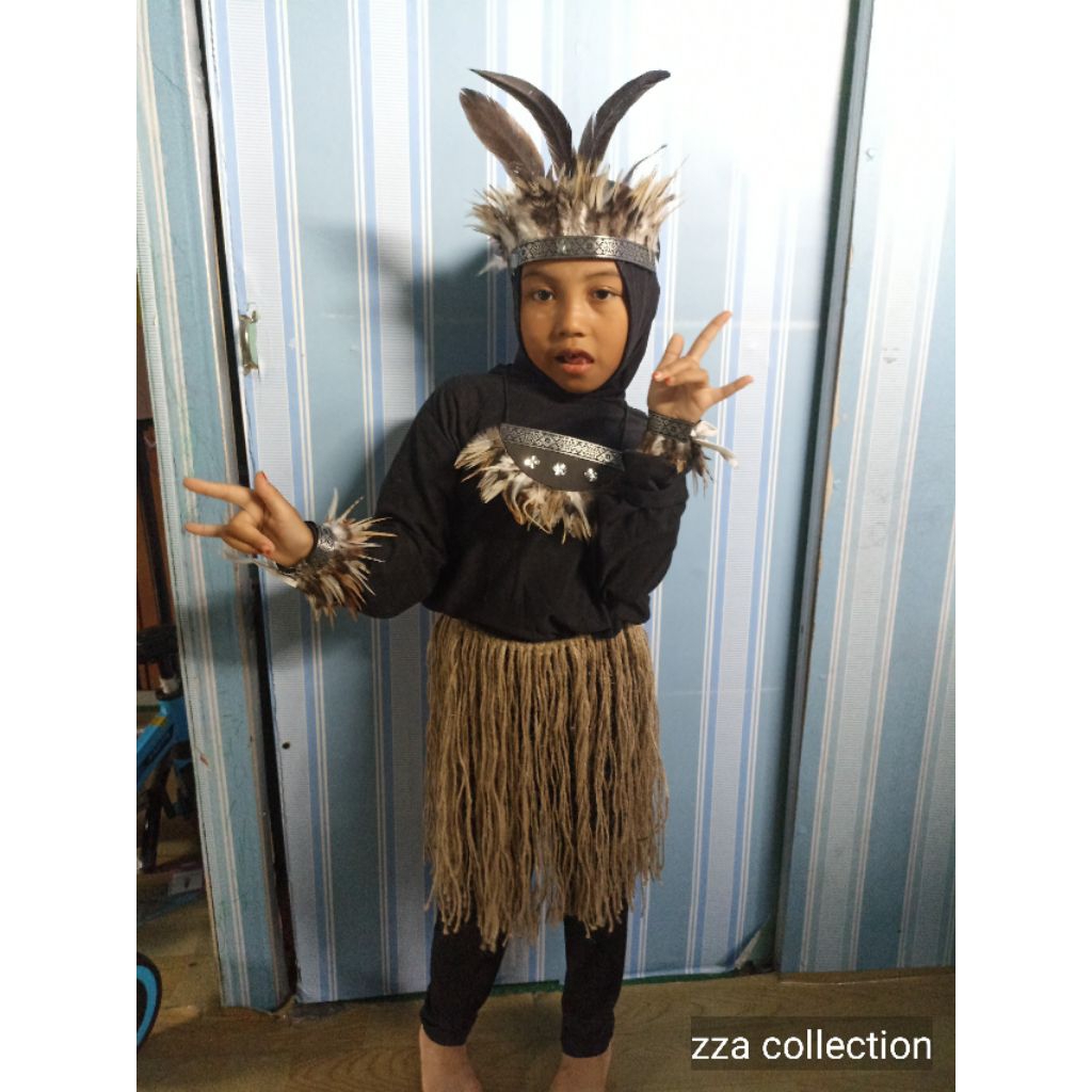 aksesoris baju adat papua,paket adat papua ,set baju papua