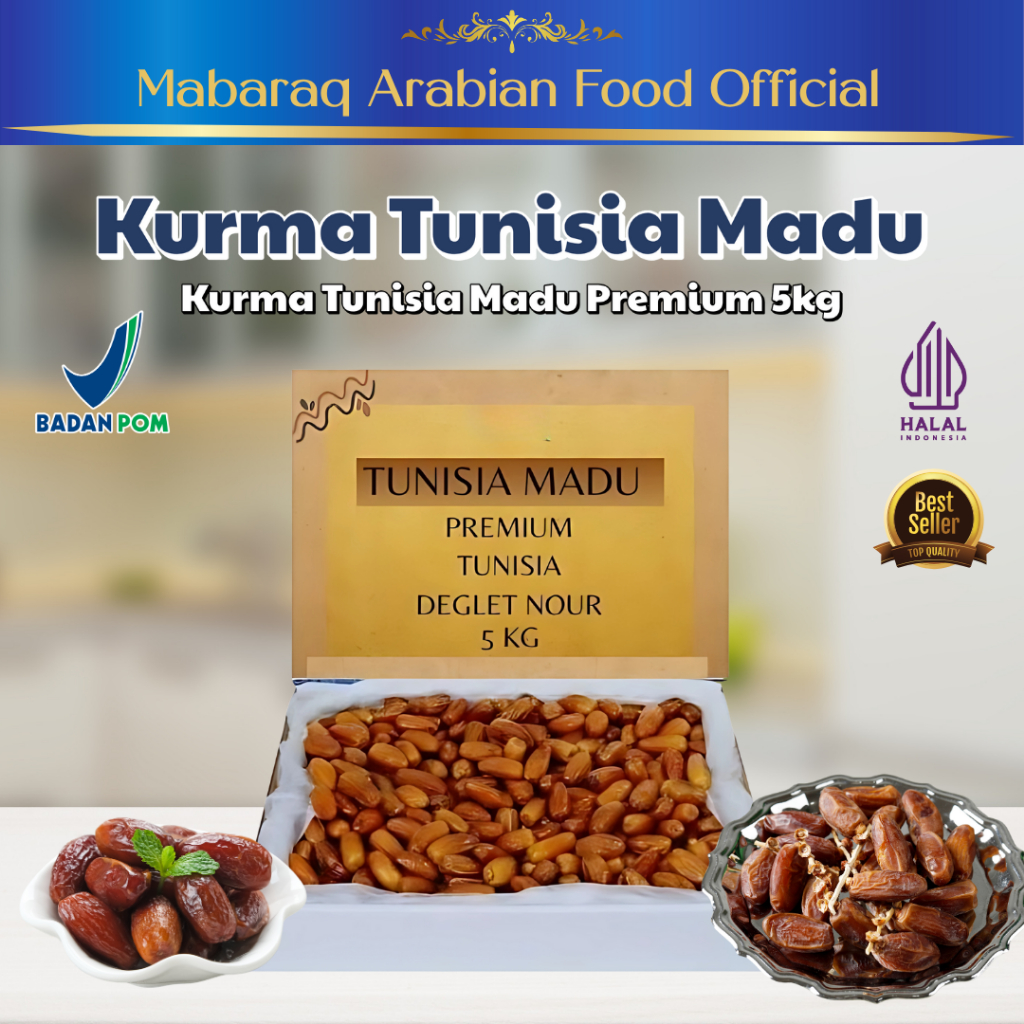 

Kurma Madu Tunisia Premium Oleh Oleh Haji Souvenir Umroh Dates Tunis 100% Original 5Kg