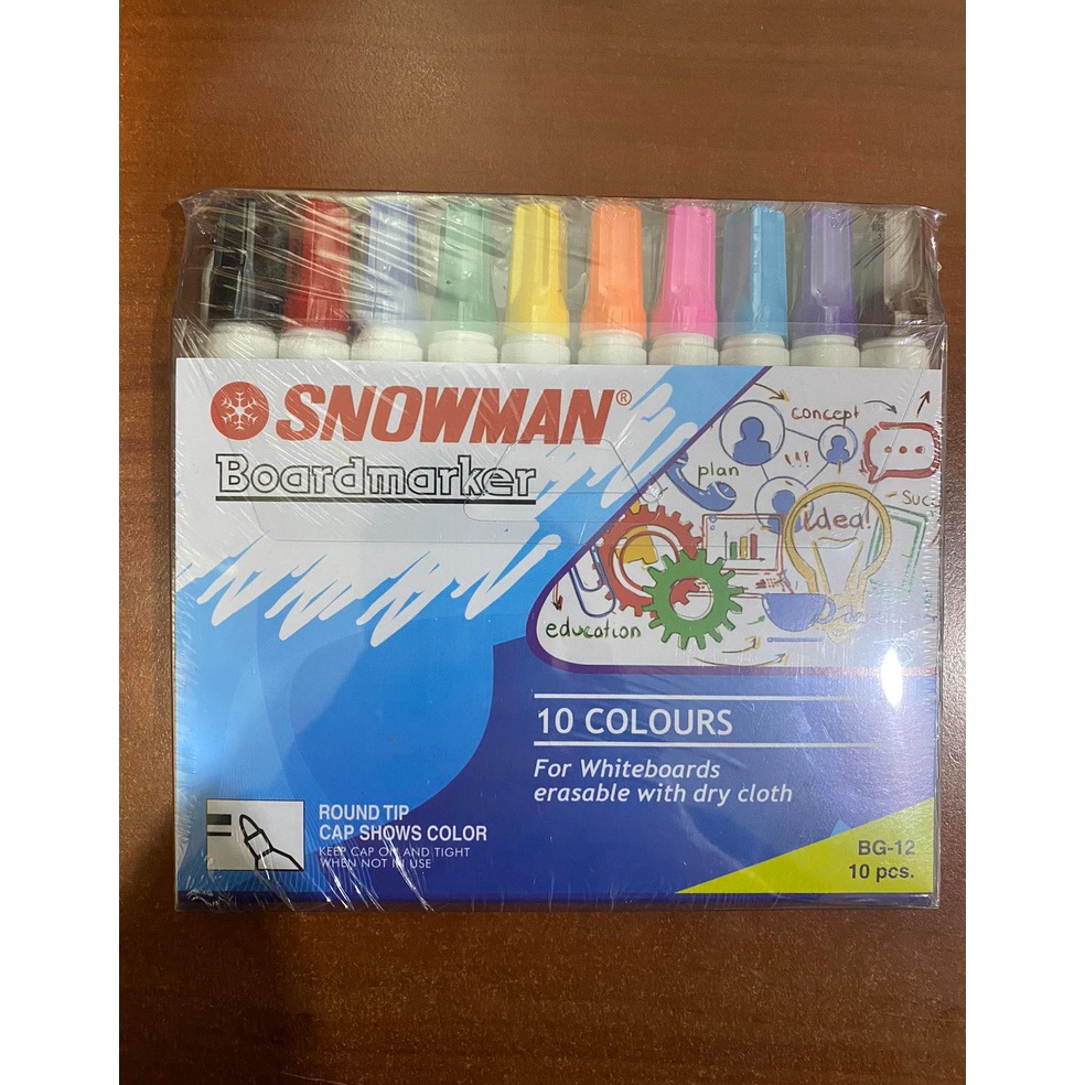 

KODE N13A Spidol Whiteboard Snowman Set 1 Termasuk Cover