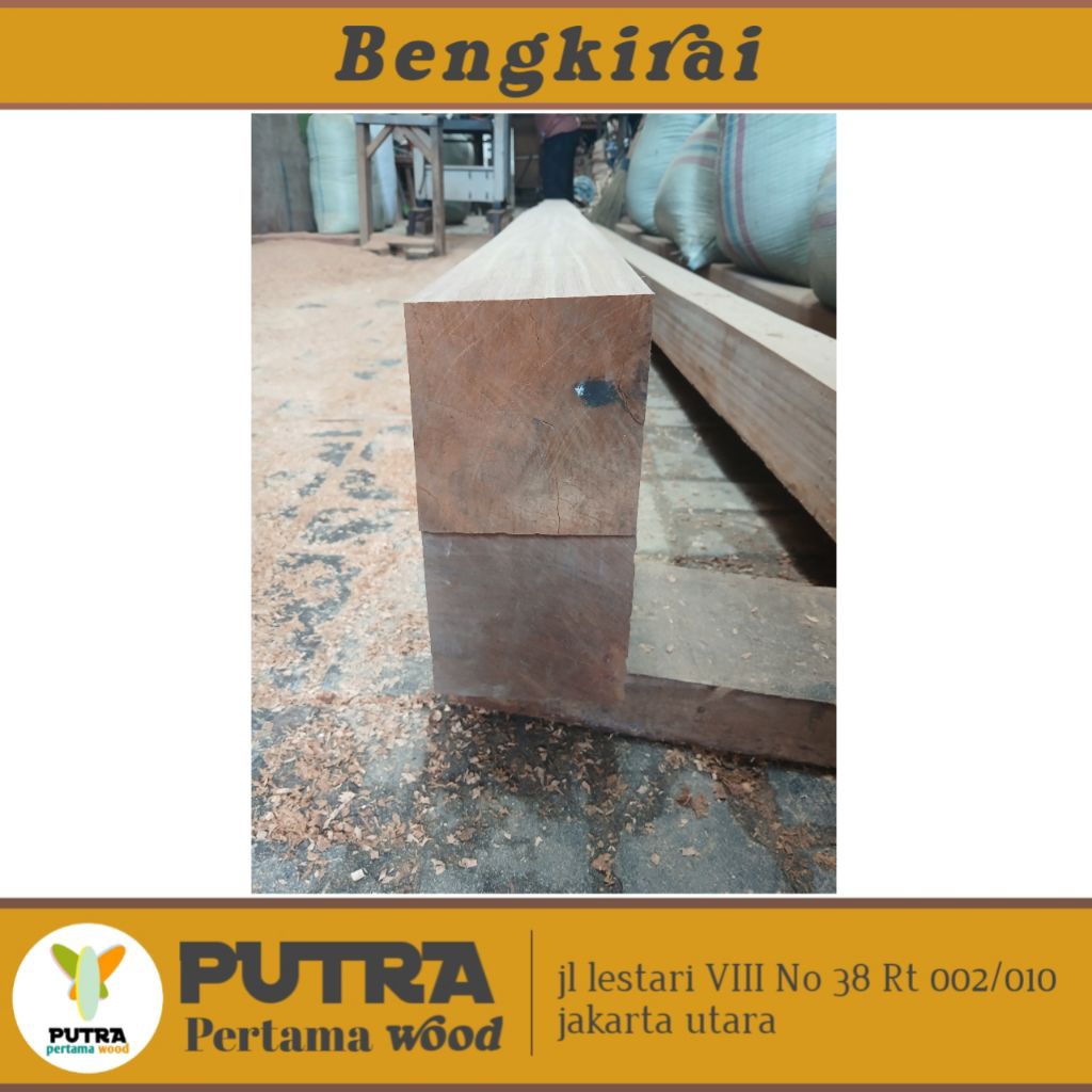 balok kayu bengkirai