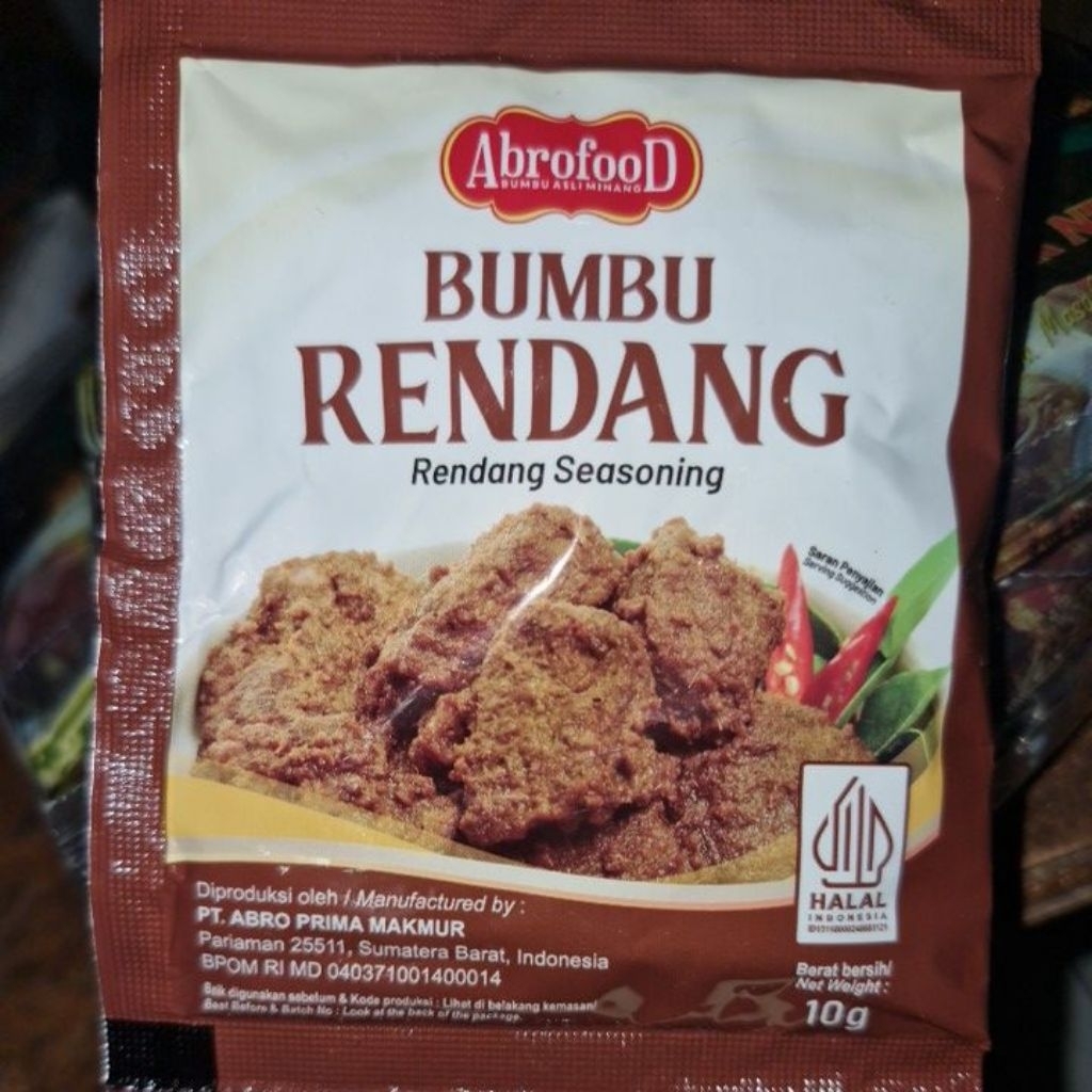 

Bumbu rendang Abrofood April 2026