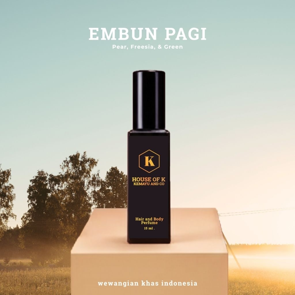 Kemayu & Co - Embun Pagi Hair and Body Perfume 15Ml | Travel Size Eau De Parfum