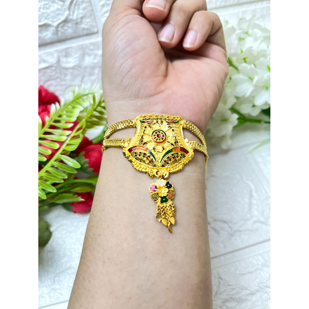 Gelang dubay premium kuningan lapis emas